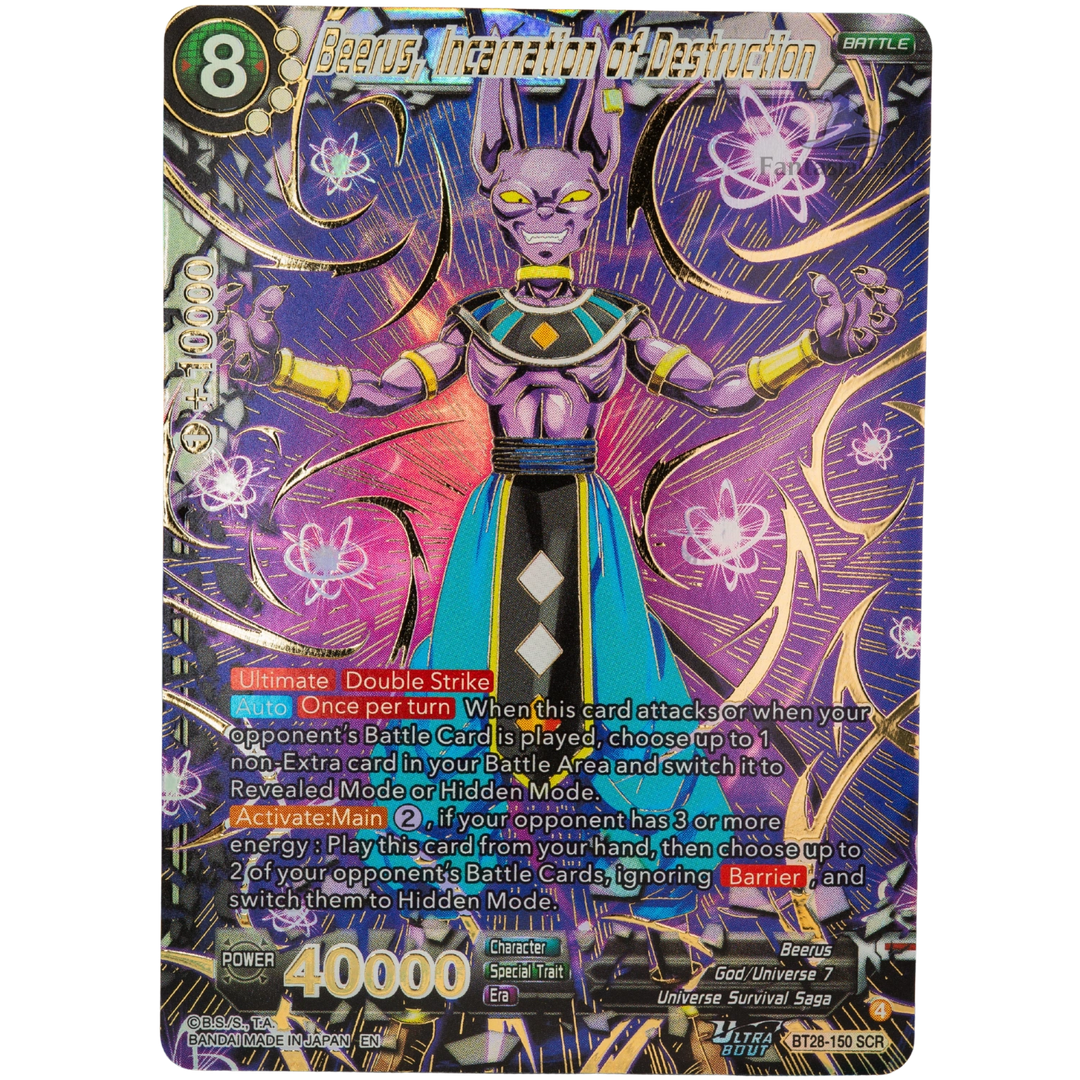 Dragon Ball Super Card Game - Paquete de sobres de Beerus-Sama [ING]