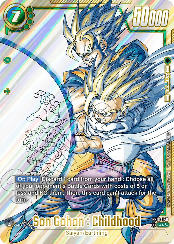 Dragon Ball Super Card Game - Fusion World - SB02 - Manga Booster Pack 02 - Sobre de mejora