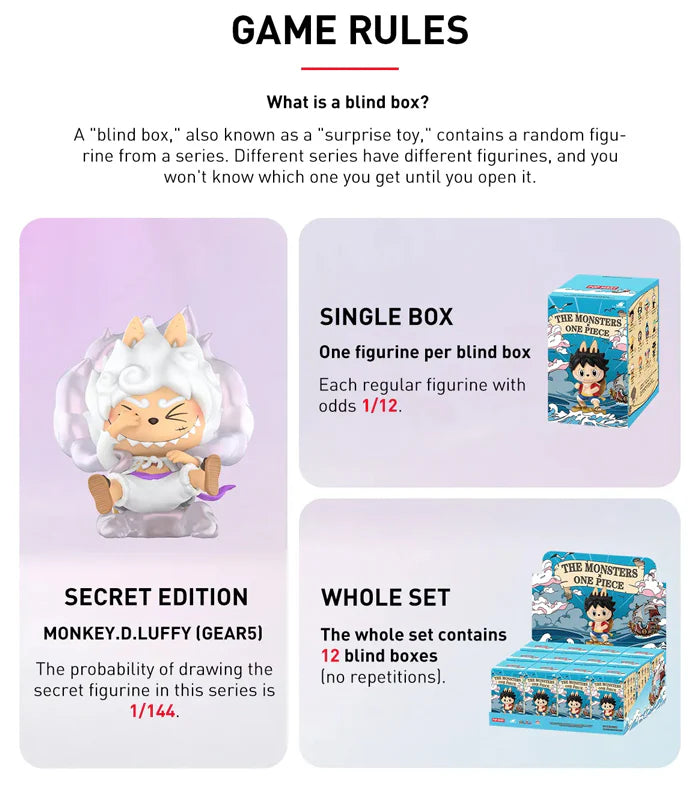 POP MART - THE MONSTERS x One Piece Serie de figuras en caja sorpresa