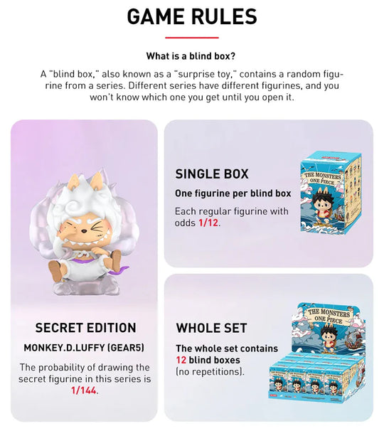 POP MART - THE MONSTERS x One Piece Serie de figuras en caja sorpresa
