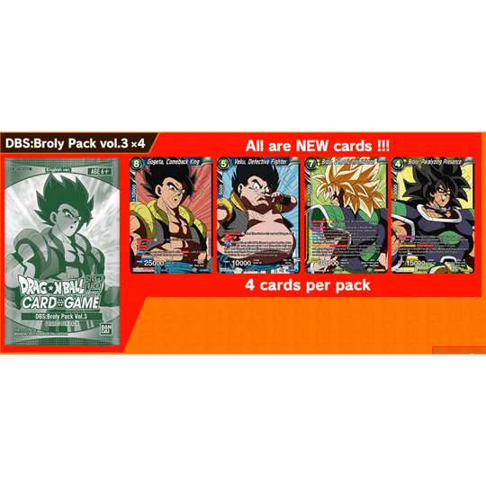 Dragon Ball Super Card Game - DBS: Broly Pack Τόμος 3 [ΑΓΓΛΙΚΑ]