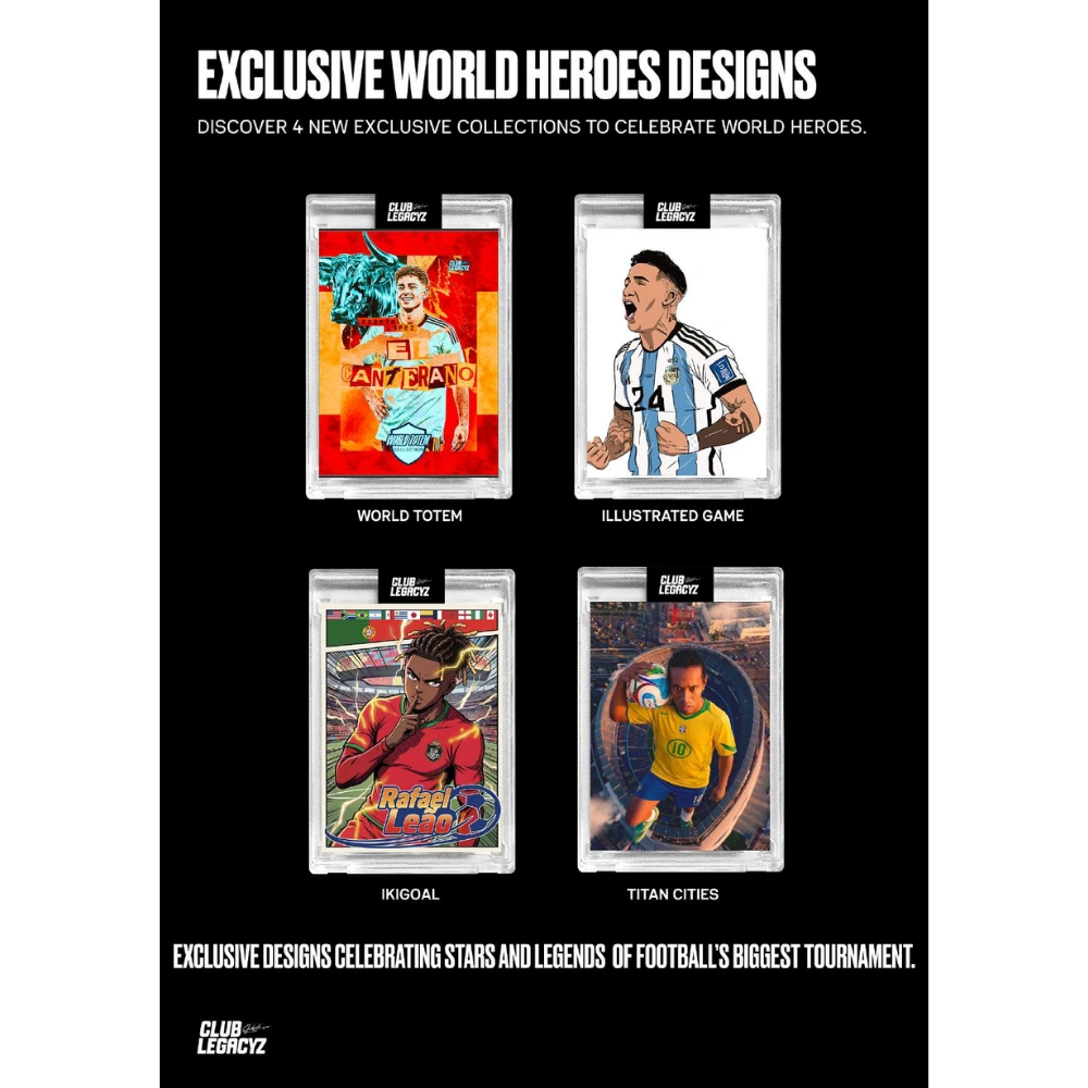 Club Legacyz Icons Σειρά 4 Ήρωες του Παγκοσμίου Κυπέλλου - Μίνι κουτί