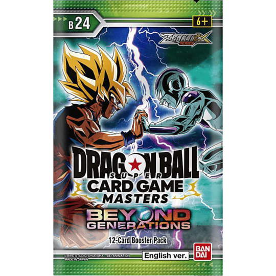 Dragon Ball Super Card Game - Masters - Beyond Generations - Sobres de mejora [ING]