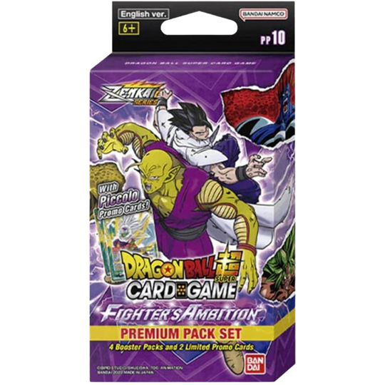 Dragon Ball Super Card Game - Masters - Fighters Ambition - Paquete Premium [ING]
