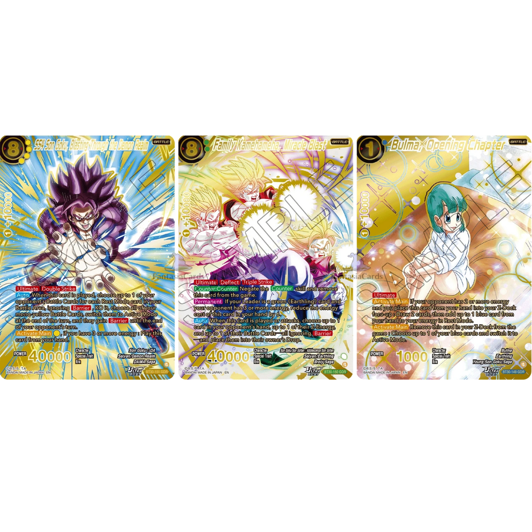 Dragon Ball Super Card Game - Masters - B30 - Tres guerreros gloriosos - Sobres de mejora [ING]