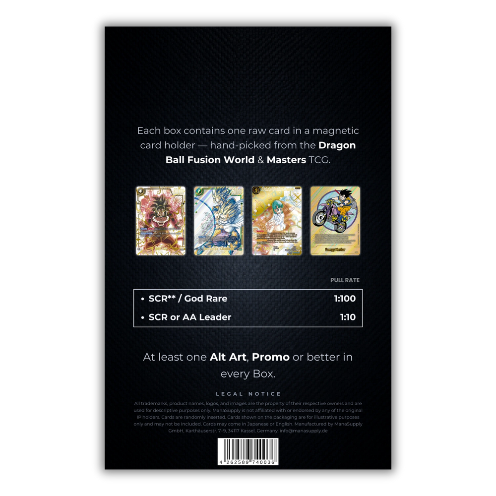 ManaSupply - Caja Radiant de cartas RAW de Dragon Ball