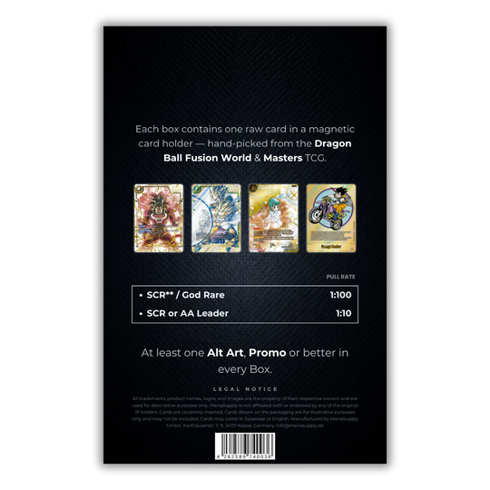ManaSupply - Caja Radiant de cartas RAW de Dragon Ball