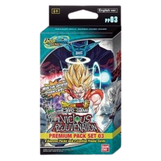 Dragon Ball Super Card Game - Masters - Vicious Rejuvenation - Paquete Premium [ING]