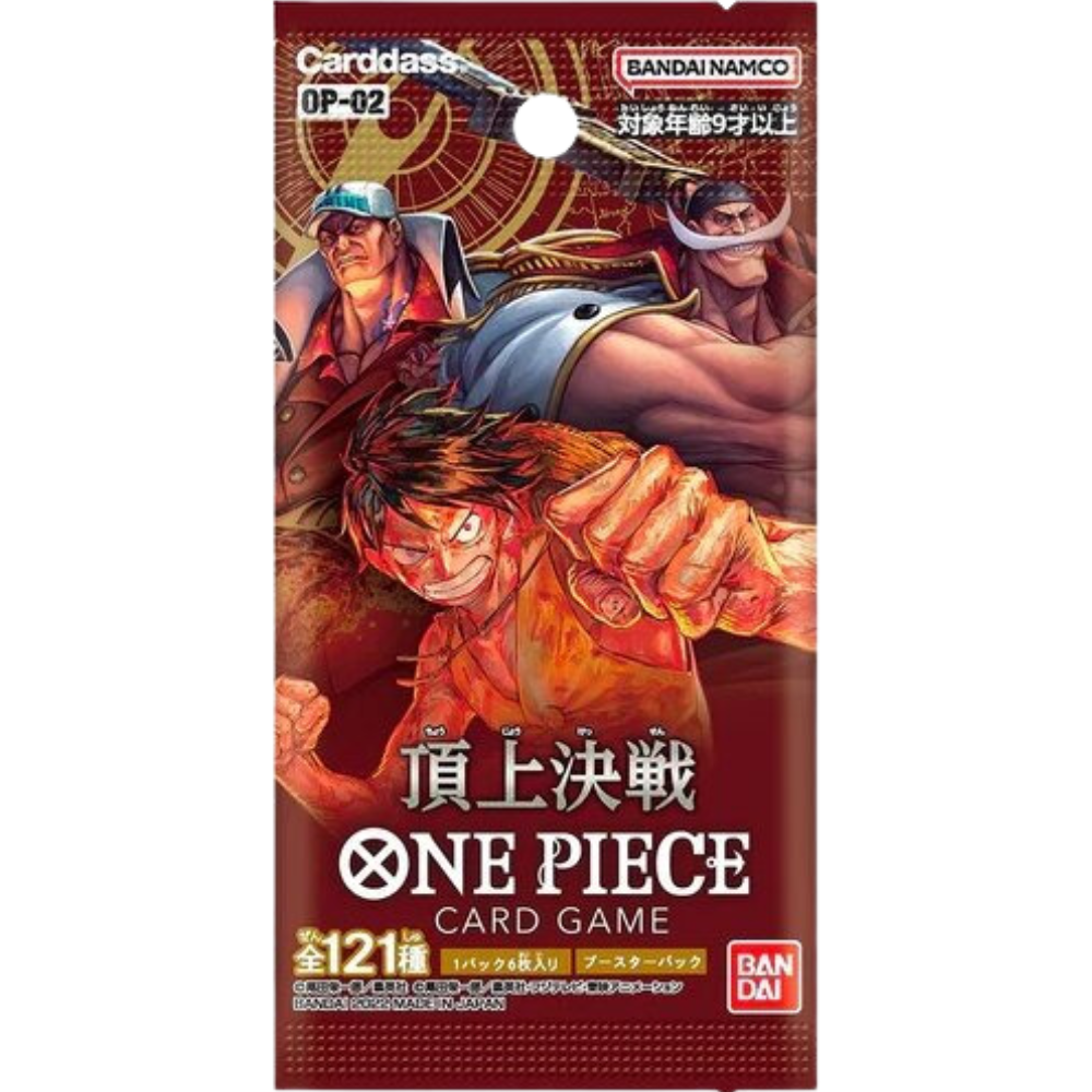 One Piece Card Game OP-02 Paramount War Booster Japanisch