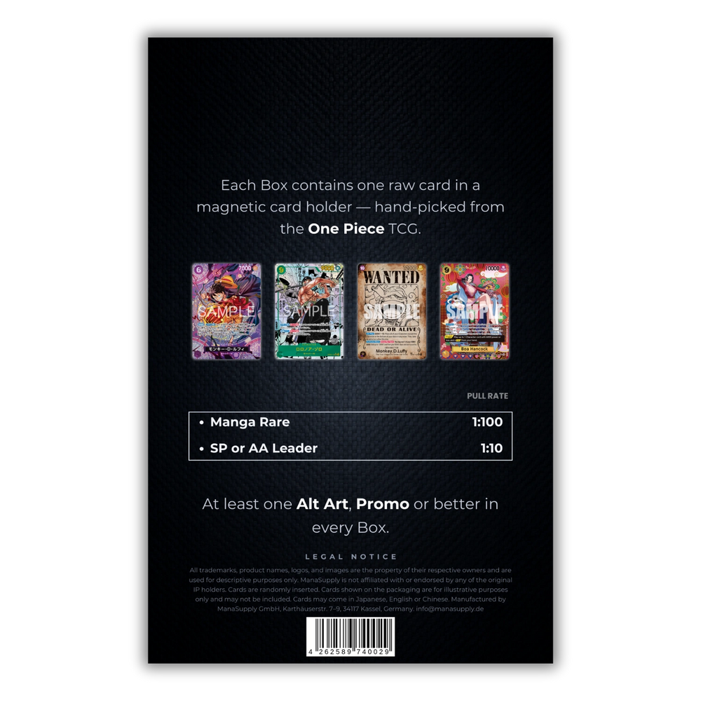 ManaSupply - One Piece Box di carte RAW Radiant