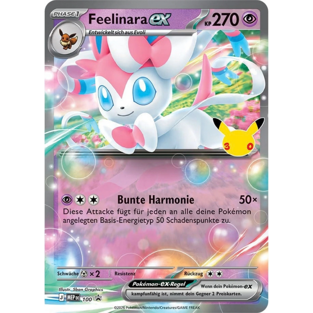 Pokemon - 30 lat - Pudełko typu Tin Box Feelinara ex [DE]