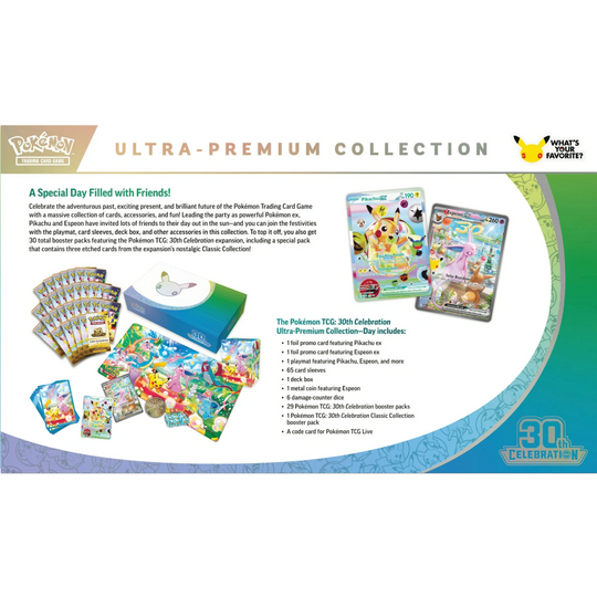 Pokémon - Celebrazione del 30° anniversario - Collezione Ultra Premium - Mentali [ENG]