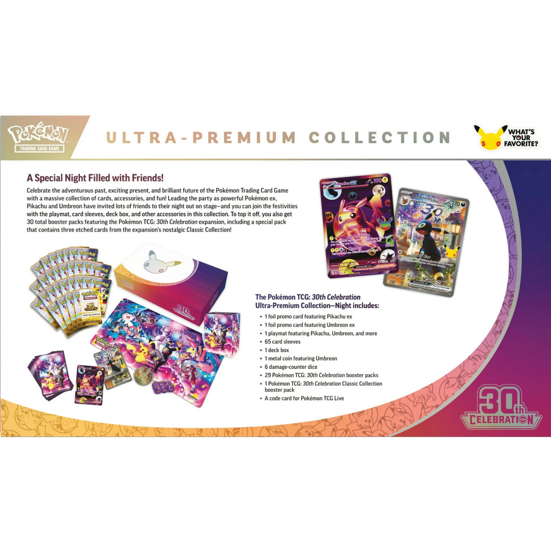 Pokémon - Celebrazione del 30° anniversario - Collezione Ultra Premium - Umbreon [ENG]