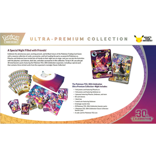 Pokémon - Celebrazione del 30° anniversario - Collezione Ultra Premium - Umbreon [ENG]