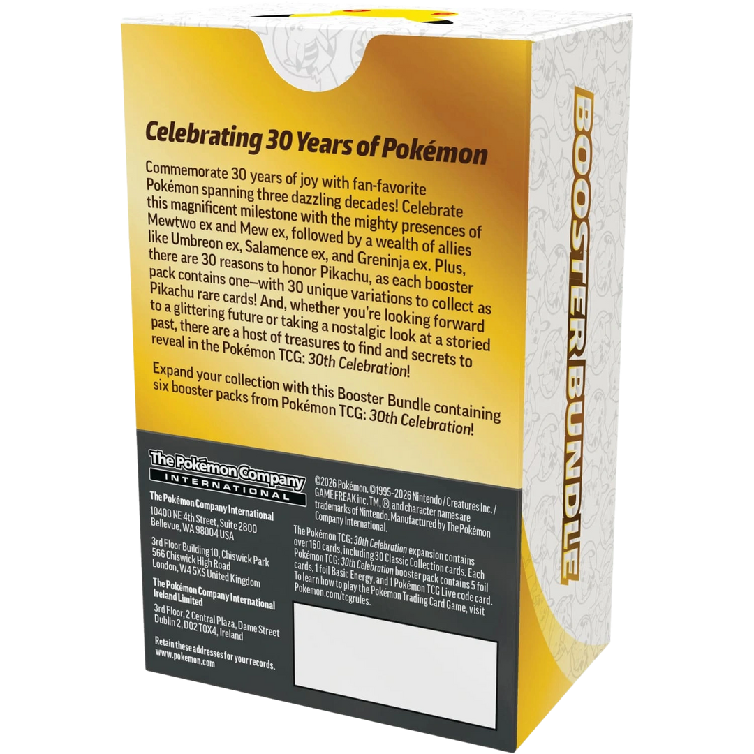 Pokémon - 30ή Επετειακή Συλλογή - Πακέτο Booster [ΑΓΓΛΙΚΑ]