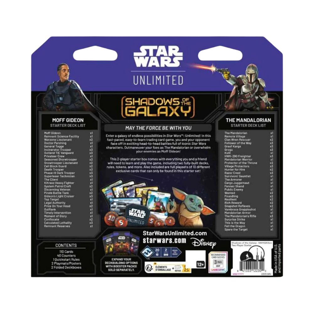 Star Wars: Unlimited - Schatten der Glaxis: Zwei-Spieler-Starter - [DE]
