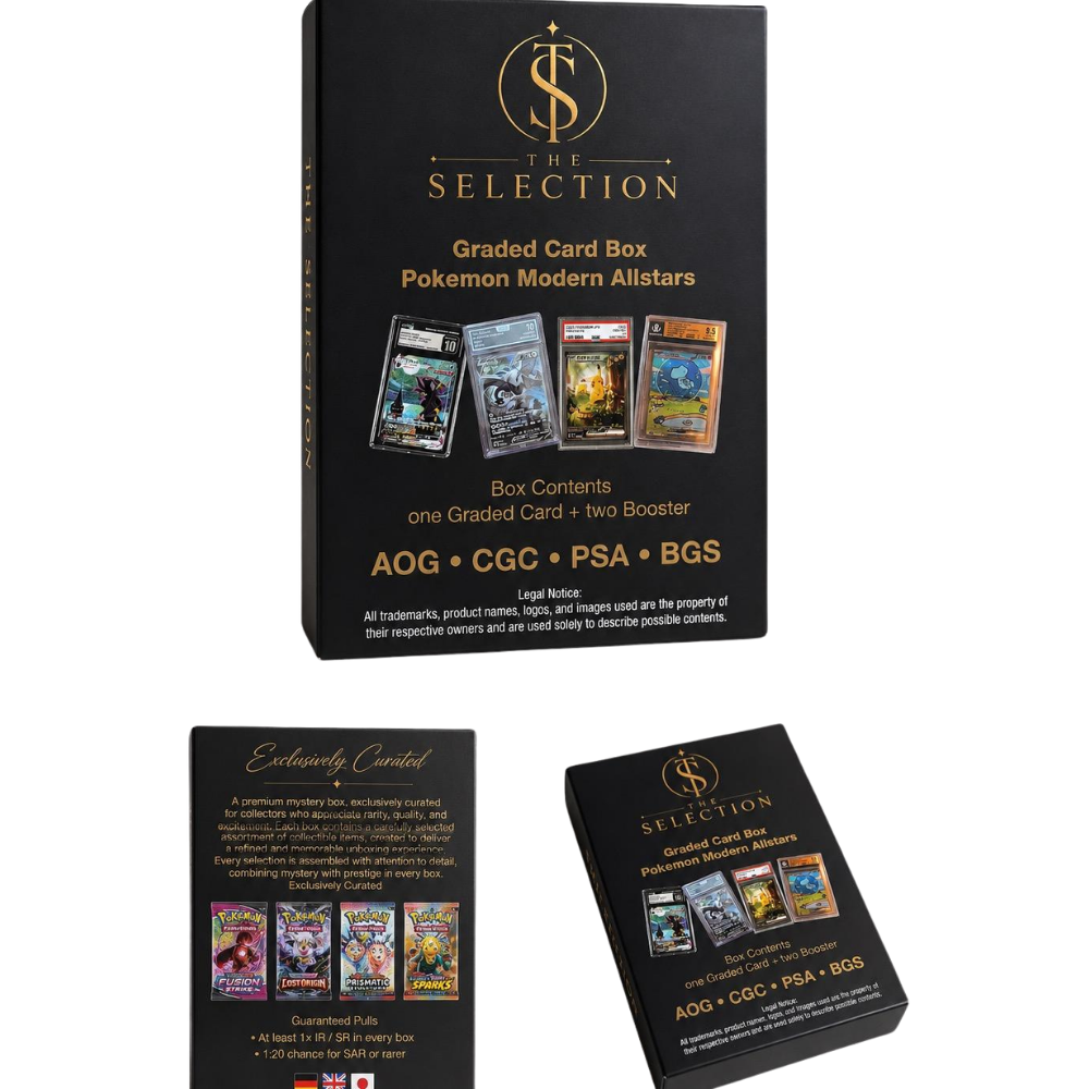 Scatola di carte selezionate e valutate Pokémon Modern Allstars