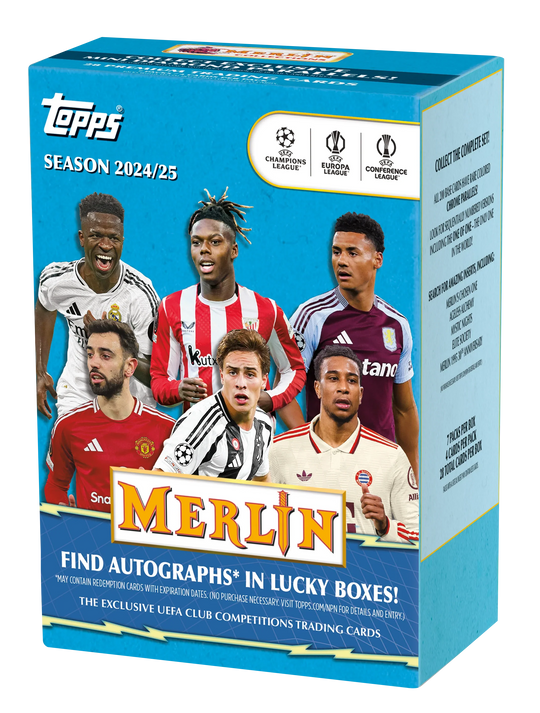 Topps 2024-25 Chrome Merlin UEFA Club Competitions - Value Box