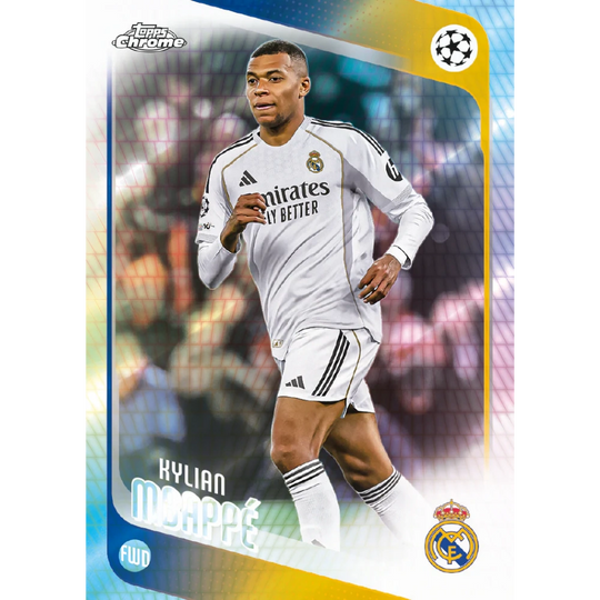 Topps 2025-26 Chrome UEFA Club Competitions - Hobby Box - EINZELPACK